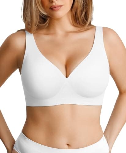 Popilush Wireless Bras for Women No Underwire Comfortable Seamless Bra - Image 1
