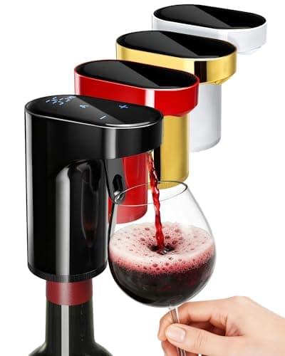 Fathers Day Gift | World Cup Viewing Party Supply,5-in-1 Electric Wine Decanter & Smart Liquor Dispenser,Automatic Aerator&Pourer with 1-999ml Precision Dosing|Gift for Men,Dad,Whiskey Lovers(Black) - Image 1