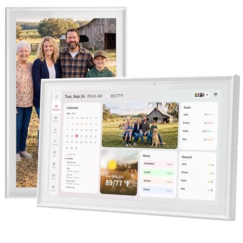 Ingnok 15.6 Inch Digital Calendar, No Subscription Electronic Calendar Touchscreen for Family Schedules, Personal Planner, Chore Chart, Reminders, 32GB, Wi-Fi, Wall & Desk Mount - Image 1