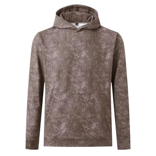M MAELREG Men's Fashion Hoodies & Sweatshirts Lightweight Dry Fit Breathable Print Mens Sweatshirt with Pocket - Image 1