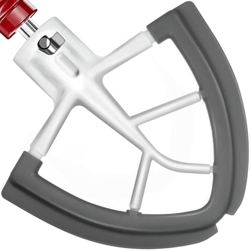 Flex Edge Beater Paddle for KitchenAid 4.5-5QT Tilt-Head Stand Mixer Silicone Bowl Scraper Replacement Part,Dishwasher Safe for Kitchen Aid Accessories And Attachments Mixers Accessory,Grey - Image 1