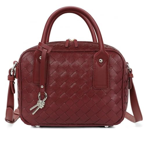 Goinsound Women's Woven Top Handle Bag Luxury Crossbody Purse Designer Handmade Shoulder Satchel for Daily Use - Image 1