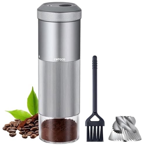COTGCO Portable Electric Coffee Grinder, Small and Quiet USB Rechargeable Espresso Grinder with Stainless Steel Blade, for Home, Camping, Car Travel Outdoor Use - Image 1
