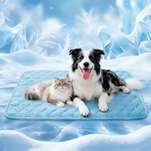 Cooling Mat for Dogs, Q-Max>0.5 Washable Dog Cooling Mat, Portable Kennel Cooling Pet Pad for Summer, Non-Slip & Non-Toxic Arc-Chills Dog Bed Mat & Crate Pad for Extra Large Dog - Image 1