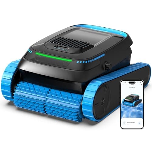BOTLIFE PC20 Automatic Robotic Pool Cleaner, Cordless Pool Vacuum Robot for Inground & Above Ground Pools, Smart Navigation, Self-Parking, 5000GPH Suction, Cleans Floor, Wall & Waterline - Image 1