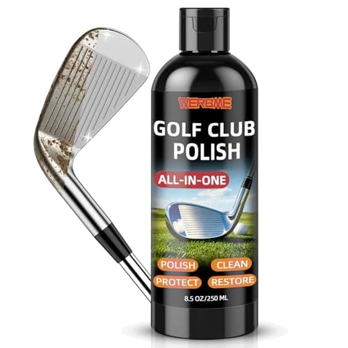 WERBME Golf Club Polish & Cleaner – 8.5oz Metal Club Cleaning Cream for Irons, Wedges, Putters & Woods, Removes Dirt, Grass Stains & Surface Buildup, Restores Shine & Smooth Finish - Image 1