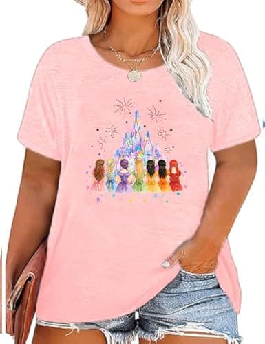 Plus Size Magical Shirts for Women Magical Tee Shirt Family Trip Vacation Tshirt Holiday Summer Graphic Tee Tops - Image 1
