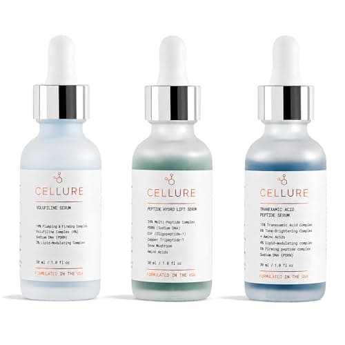 CELLURE Complete Skin Repair Kit – 3-Piece Serum Collection with Volufiline, Multi-Peptide & Tranexamic Acid Serums for Plump, Firm & Renewed-Looking Skin - Image 1