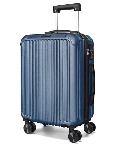 LIGHT FLIGHT Carry On Luggage 22x14x9 Airline Approved, Durable Hard Shell Carry On Suitcases with Wheels, Expandable Hardside Lightweight Travel Luggage with TSA Lock, Royal Blue - Image 1