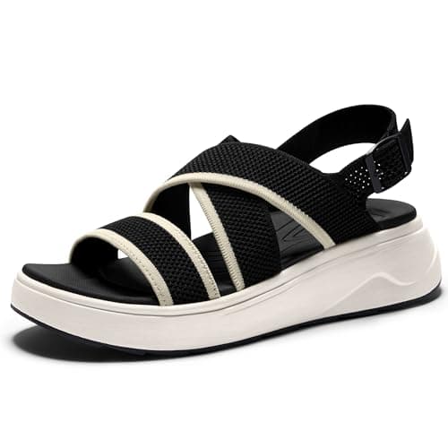 Vilanva Women's platform sandals Black Size 11 - Image 1