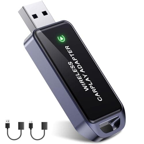 Wireless CarPlay Adapter for iPhone, 2026 Upgraded Mini Design & Plug and Play & 5s Auto Stable Connection Converts Wired Connections to Wireless Compatible for iPhone 6+ (iOS 10+) & 2016+ Car - Image 1