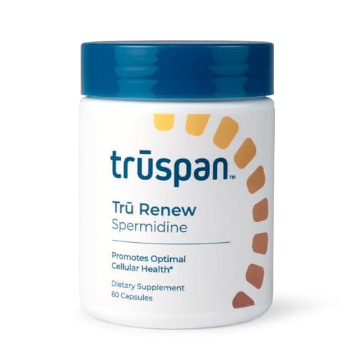 TruSpan Tru Renew Spermidine Capsules, Cellular Level Support, 10 mg Spermidine Per Serving, 60 Servings - Image 1