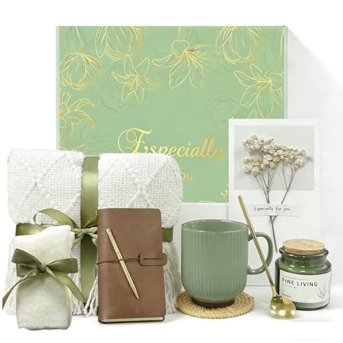 Banigic Get Well Soon Gift Baskets for Women Self Care Gifts, Sympathy Gifts After Surgery Thinking of You Gifts, White Bed Blankets Inspirational Birthday Gift for Mom Wife Sister Friends - Image 1