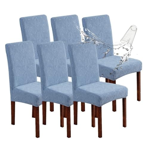 YUEANG Waterproof Dining Chair Covers, Chair Covers for Dining Room Stretch Parsons Chair Slipcover, for Dining Room Kitchen Chair Protector Cover, Removable, Washable - Image 1