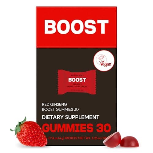 dr.blet Energy Booster Ginseng Gummies – Immune & Clean Natural Energy Support for Women and Man, Strawberry-Flavored Chews, Korean Brain Fog Supplements, Vegan, Sugar Free – 30 Count - Image 1