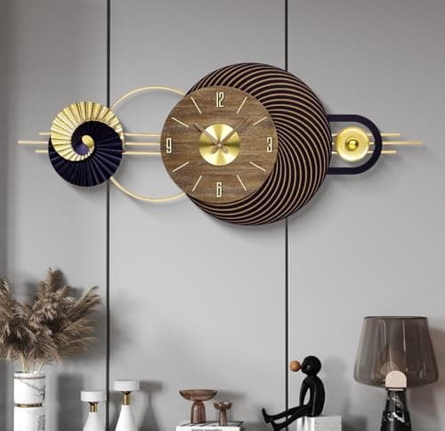 AXAORIRA 39x16 Inch Large Modern Wall Clock for Living Room Decor, Silent Non-Ticking Battery Operated Decorative Analog Clock for Bedroom, Kitchen, Office, Entryway, Housewarming Gift - Image 1
