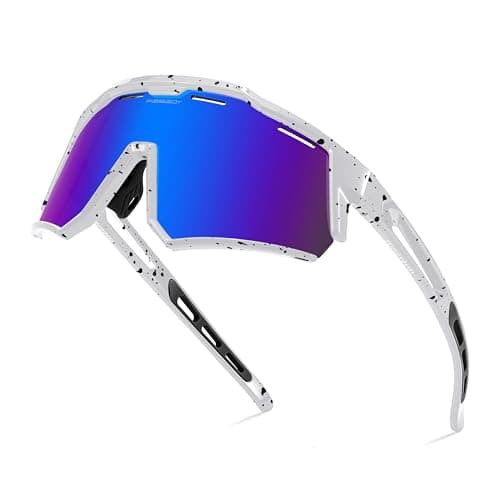 FEISEDY Polarized Sports Sunglasses for Men Women,Teens Baseball Tennis Sunglasses, TR90 Cycling Glasses B4151