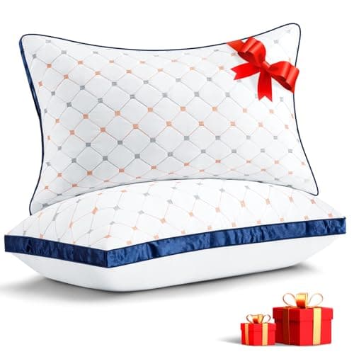 Sofslee Standard Size Pillows Set of 2, Luxury Hotel Quality Down Alternative Pillow, Standard Pillows for Side, Back & Stomach Sleepers - Cooling, Breathable, Gusseted Bed Pillow - Image 1