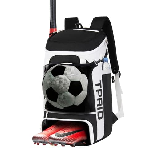 TPAID Sturdy Soccer Bag, Soccer Backpack with Shoes Compartment for Soccer Ball Basketball Baseball Volleyball Football, Large Capacity Sport Equipment Bags for Men and Women - Image 1