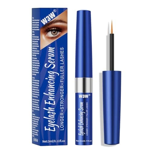 W3W Eyelash Growth Serum for Boost,Lash Growth Serum Advanced Formula for Longer, Fuller, and Thicker Lashes, 3 ML (Blue) - Image 1