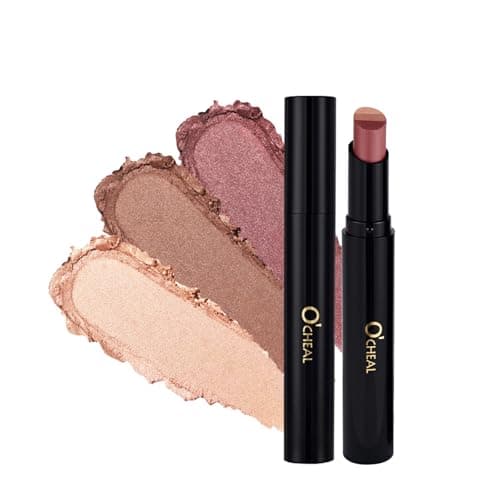 O'CHEAL Three Color Gradient Eyeshadow Stick Matte Shimmer Waterproof Long-lasting Crease-proof & easy to apply, suitable for dailymakeup touch-ups,Eye shadow pen for Make Up 03#Fine Glitter Orange - Image 1