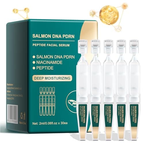 PDRN Peptide Niacinamide Serum - Instant Face Lift & Anti Aging Serum for Wrinkles, Fine Lines, Dull Skin Even Skin Tone Glass Skin, Hydrating Facial Serum for Women, 30x2ml Single-Use Biodegradable