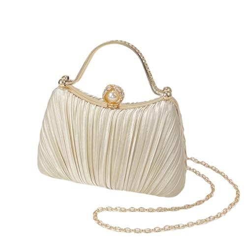 Evening Clutch Purses - Women's Evening Bag Party Purses Handbag for Cocktail Prom Party Wedding Formal (Gold) - Image 1