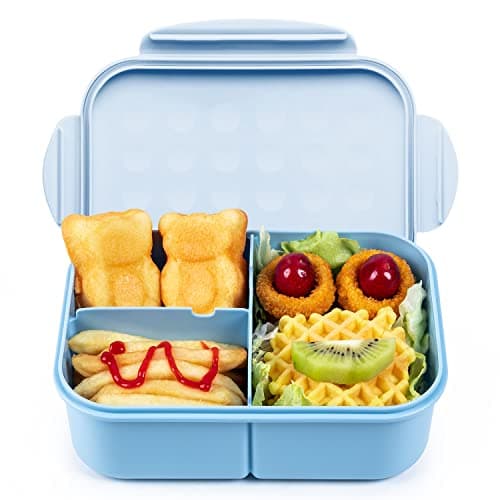 MISS BIG® Bento Box,Bento Box Adult,Lunch Box,Ideal Leak Proof Lunch Containers,No BPAs and No Chemical Dyes Bento Lunch Box,Dishwasher and Microwave Safe Lunch Containers for Adults(1900ml Blue) - Image 1