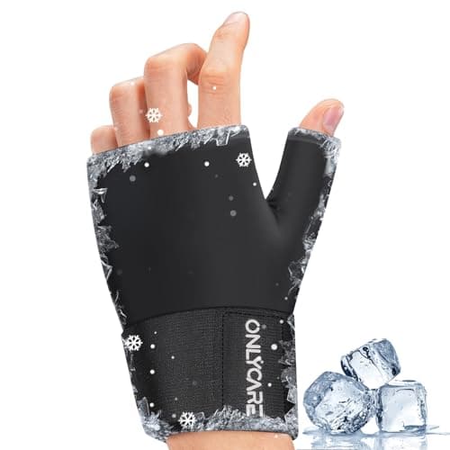 ONLYCARE Wrist Ice Pack Wrap, Soft Gel Ice Pack for Hot & Cold Hand Therapy, Thumb Freeze Sleeve for Hand Injuries, Achilles Tendonitis, Tenosynovitis, Surgery - Image 1