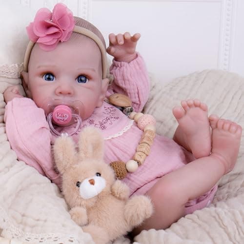 Milidool Reborn Baby Dolls - 20-inch Cute Soft Vinyl Realistic Baby Doll Real Life Baby Dolls with Complete Accessories Perfect for Cuddling, Playtime, and Gift Giving