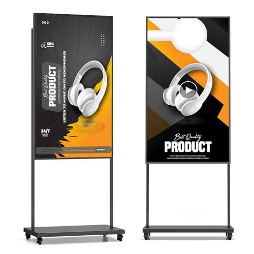 YCKJNB 55″ Digital Signage,3000 Nits Auto-Brightness Adjustment,Android 14, Floor Standing Digital Kiosks Displays,CMS/WiFi/HDMI/USB Input Auto Media Player, Totem Advertising Digital for Shop Window - Image 1