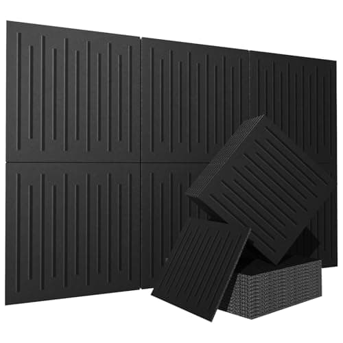 6 Pack Acoustical Wall Panels–TEMGCUAM 60" x 40" Large Art Acoustic Panels, Decorative Acoustic Panels, Sound Absorbing Wall Panels for Home, Office, Recording Studio