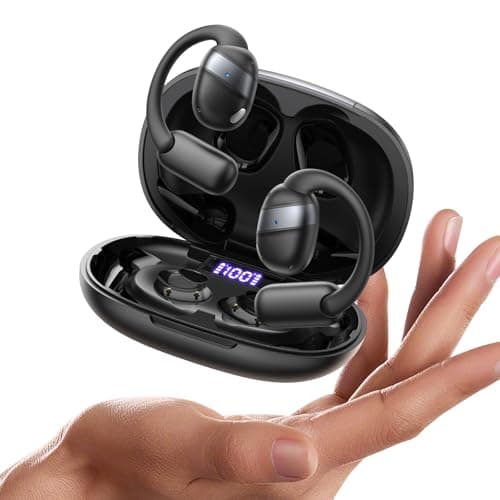JOYROOM Open-Ear Wireless Earbuds Bluetooth 5.4 Headphones Sport IPX4 Waterproof Ear Buds for During Running/Workout Black - Image 1