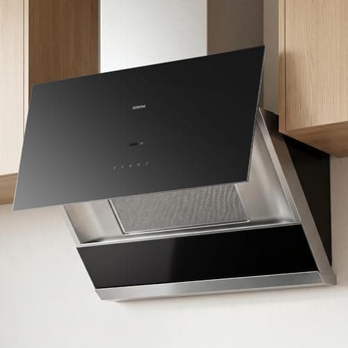 ROBAM 30 Inch Range Hood, 1100 CFM Vent Exhaust Fan, Quiet Brushless Motor, Gesture & Touch Control, Wash-Free Filter, LED Lights, Ducted Wall Mount/Under Cabinet, Easy-Clean Kitchen Vent Hood 52H1S - Image 1