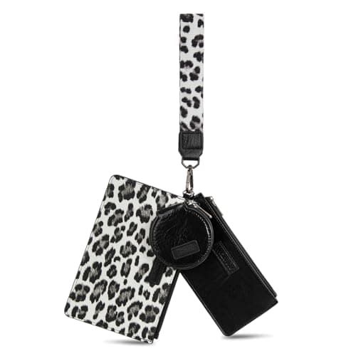 Montana West X Wrangler Wristlet Wallets for Women Dual Pouch Keychain Wristlet Wallet with Small Coin Pouch for Travel Sports Outdoors - Image 1