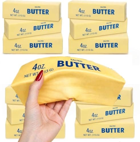 10 Inch Butter Squishy,Large Slow Rising Squishy,Sticky Butter Sticks Squeeze Toy,Slow Rising Squeeze Stress Relief Squishies for Office & Desk Use (Extra-Large Size) - Image 1