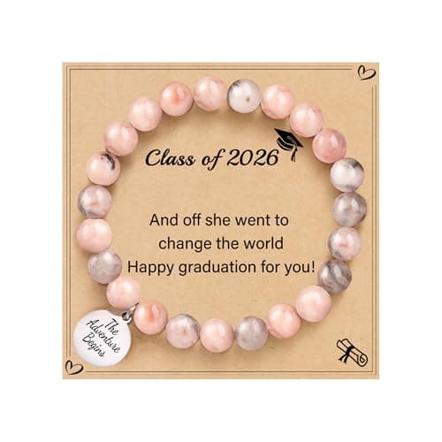 Sistble College Graduation Gifts, 2026 Graduation Bracelet Class of 2026 High School Inspirational Gifts for Women Daughter Granddaughter 8th 5th Grade Jewelry for Teens - Image 1