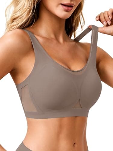 Aoysky Women Wireless Jelly Bras No Underwire Comfortable Bra Supportive Full Coverage Bras Tshirt Bralettes Seamless Bra - Image 1
