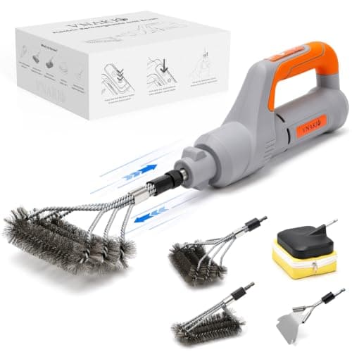 Electric Grill Brush BBQ Cleaner - Grill Cleaner, Grill Brush for Outdoor Grill, BBQ Grill Brush, 940 RPM Electric Grill Cleaner, 3 Speed Modes, Compatible with Weber, Char-Broil, Traeger & More - Image 1