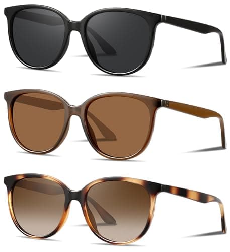 YMRFW Retro Polarized Sunglasses for Women Men Classic Vintage Style Trendy Shade UV400 Protection Lens - Image 1