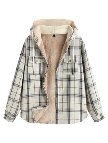 ZAFUL Men's Flannel Shirts Casual Plaid Button Down Shirt Jacket Long Sleeve Shacket with Pockets Black Buffalo Plaid XL - Image 1