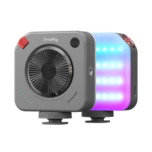 SMALLRIG P108 Neo Mini RGBWW Video Light, Portable Camera Light for Photography, Cold Shoe Light, CRI95+, 2700K-6500K, 1500mAh Battery, Fill Light Accessories for Content Creator, Nebula Gray - 5821 - Image 1
