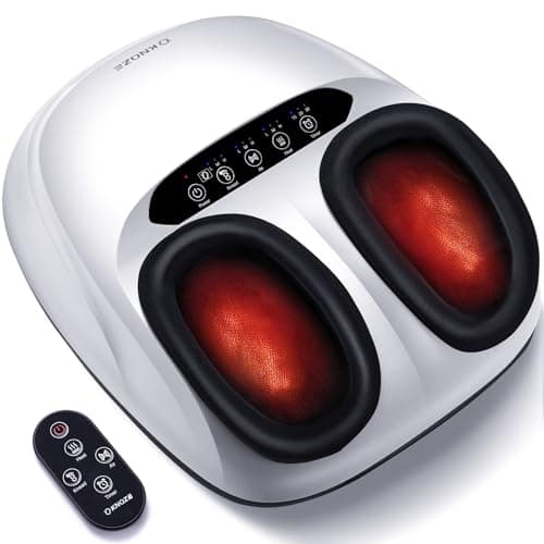 Shiatsu Foot Massager Machine with Heat & Remote, 2026 Upgraded Deep Kneading Feet Massager for Plantar Fasciitis & Neuropathy, 3 Heat Levels, Multi-Mode Massage, Auto-Off Timers, Gifts for Women Men - Image 1
