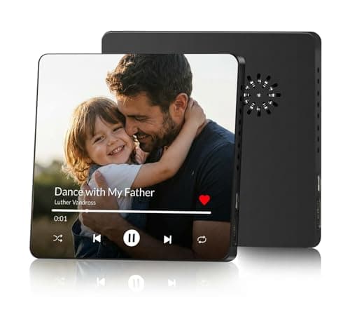 Personalized Music Fridge Magnet for Dad - Custom Photo & Song Gift for Father's Day, Birthday - Unique Dad Keepsake with Spotify Code - Image 1