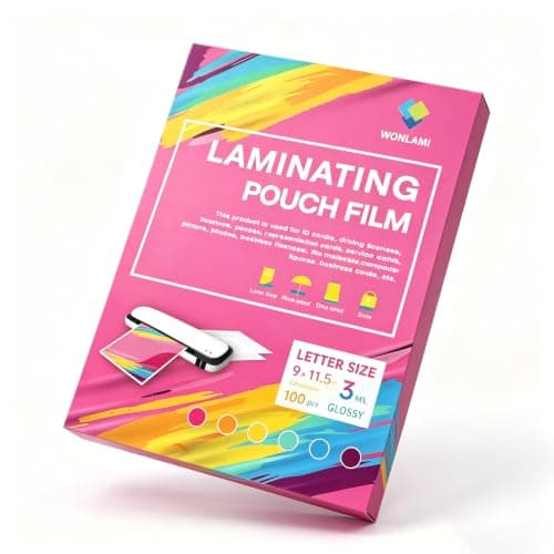 WONLAMI 3mil Laminating Sheets 8.5 x 11 Thermal Laminator Sheets, 9 x 11.5-Inch, 100 Pack Laminating Pouches, Clear,Laminating Paper, Lamination Sheets,Laminate, Photos, Documents