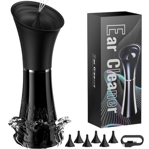 Ear Wax Removal - Electric Ear Cleaner with IPX7, Water Powered Ear Cleaning Tool with Irrigation Flusher, 6 Tips, 4 Pressure Settings - Safe & Effective for Ear Wax Cleaning Gifts for Women Men - Image 1