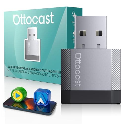 OTTOCAST Mini Nova, 2 in 1 Wireless Carplay & Android Auto Adapter, Plug & Play 2026 Upgraded with AI Assistance (ChatGPT, Gemini, Claude) - Image 1