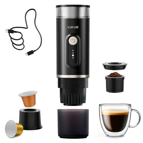 Kavor Portable Espresso Machine, 2-in-1 Travel Coffee Maker - Image 1