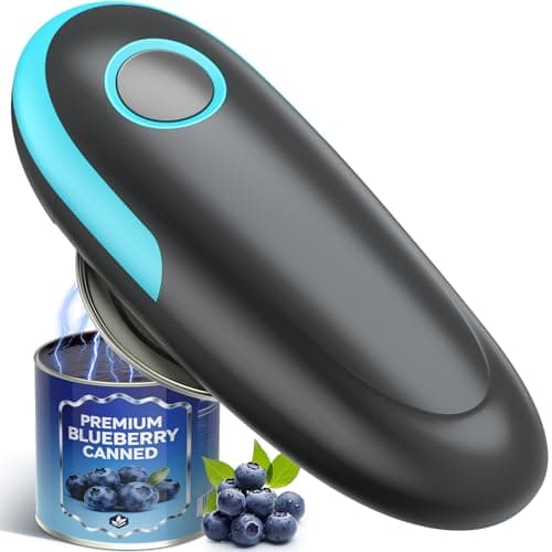 Electric Can Opener, One Touch Hands Free Automatic Can Opener for Weak Hands & Seniors with Arthritis, Food Safe and Smooth Edge Battery Operated Can Openers for Kitchen Fits All Cans Kitchen Gadget - Image 1