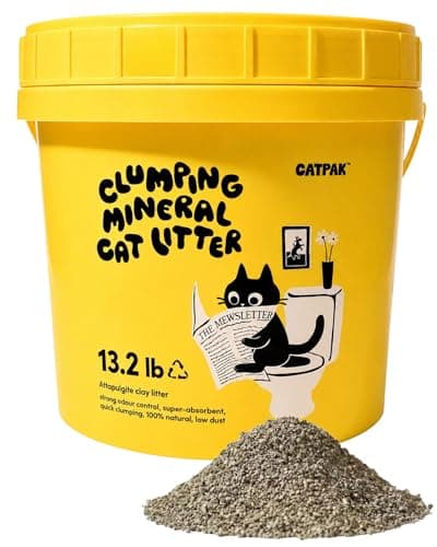 Clumping Cat Litter - 100% Natural Attapulgite Clay, Ultra-Low Dust (0.35%), Lock & Dry Technology for a Fresh Home, Fast Clumping & High Absorbency, Eco-Friendly, 13.2 LB (6, Kilograms) - Image 1